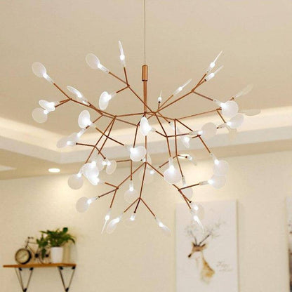 Suspension design moderne LED arbre doré Home.