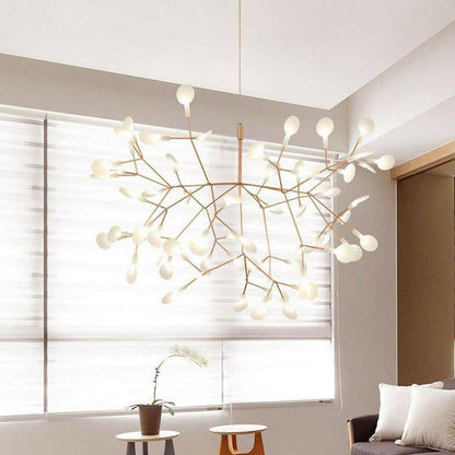 Suspension design moderne LED arbre doré Home.