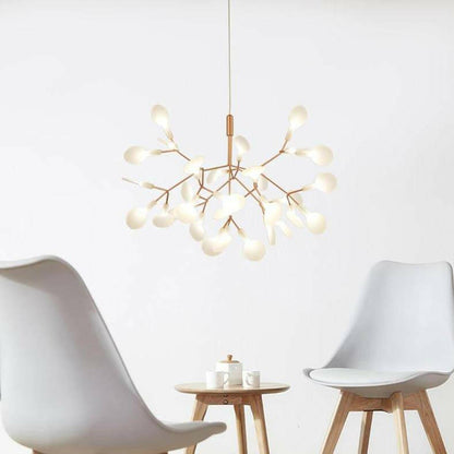 Suspension design moderne LED arbre doré Home.