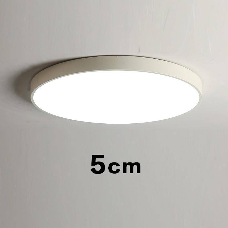 Plafonnier LED design arrondi et plat (plusieurs tailles).