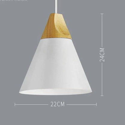 Suspension en métal coloré et bois de plusieurs formes Nordic Rayonnia  Luminaire Rayonnia