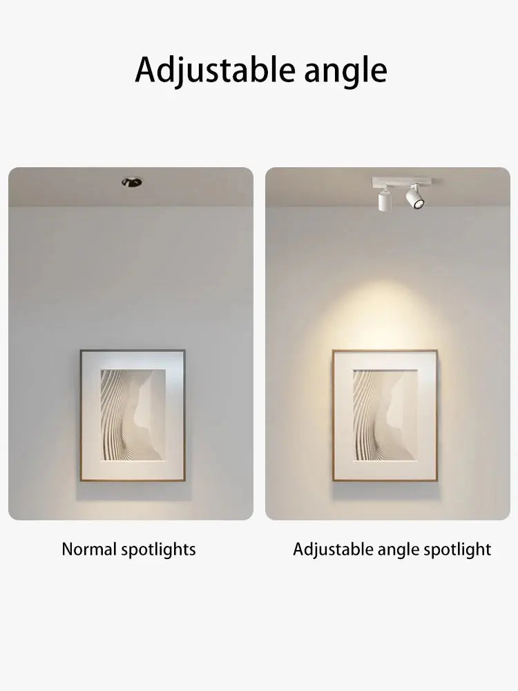 spot led gu10 angle réglable éclairage amovible anti-éblouissement 2 3 têtes.